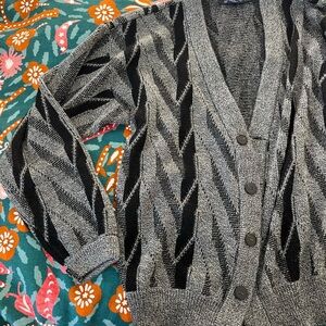 Chevron Patterned Cardigan